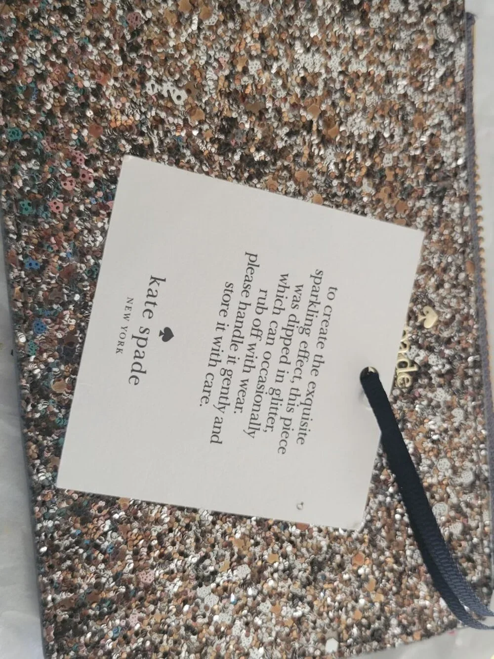 Kate Spade New York Laurel Way Glitter Bitsy Key Ring Wallet